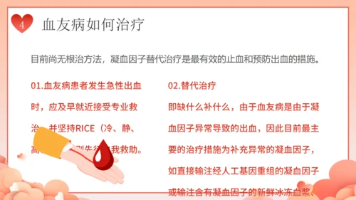 世界血友病日关爱玻璃人通用PPT模板