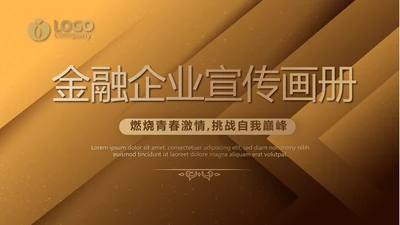 大气金融企业宣传画册公司简介产品介绍动态PPT模板
