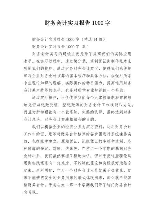 财务会计实习报告1000字.docx