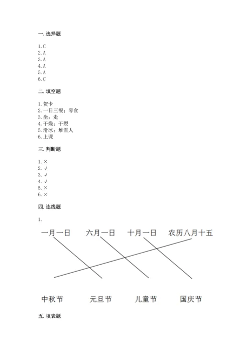 部编版一年级上册道德与法治期末测试卷附参考答案【完整版】.docx
