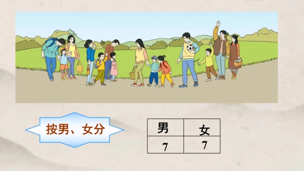 人教版 一年级下册数学第三单元 分类与整理 课件 (共24张PPT)