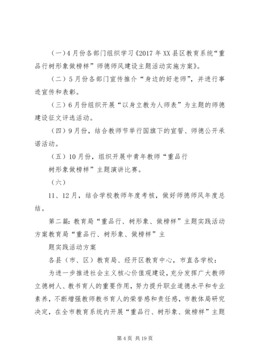 重品行树形象做榜样方案.docx