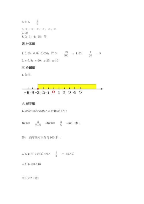 北师大版小学六年级下册数学期末检测试题含答案（能力提升）.docx
