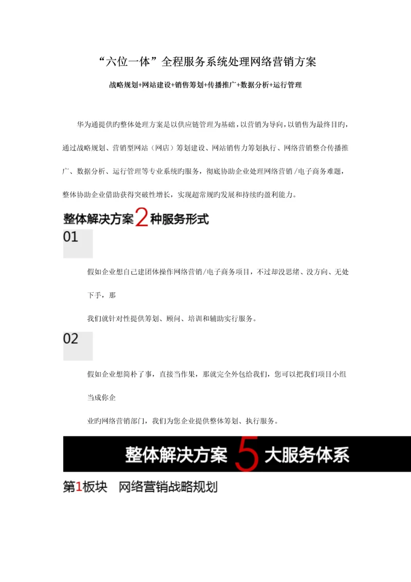 电子商务整体解决方案.docx