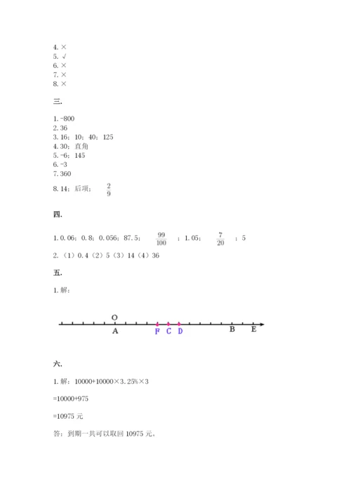 山东省济南市外国语学校小升初数学试卷及参考答案（综合卷）.docx