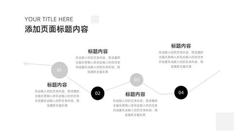 极简简洁工作总结汇报PPT模板