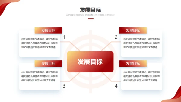 科技赋能智领未来发布会红色通用PPT模板