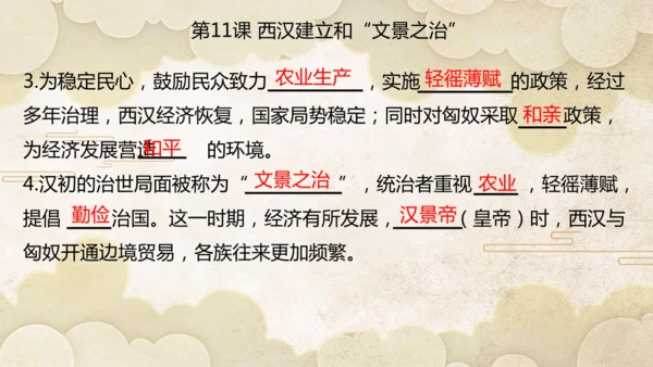 第三单元 秦汉时期：统一多民族封建国家的建立和巩固  单元复习课件（27张PPT）