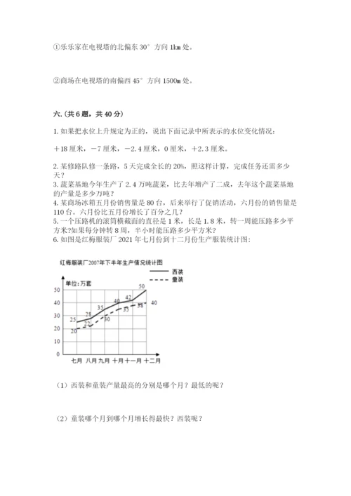 北师大版小升初数学模拟试卷附答案（满分必刷）.docx