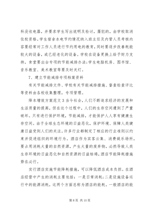 降本增效方案范文.docx