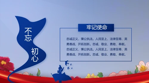 公安民警风采展示年终工作总结PPT