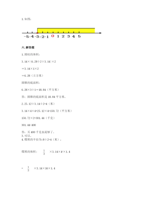 林甸县六年级下册数学期末测试卷（基础题）.docx