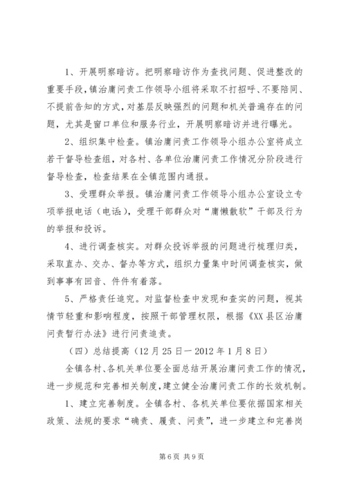 乡镇治庸问责实施方案.docx