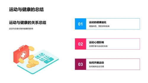 运动健康知识讲解PPT模板