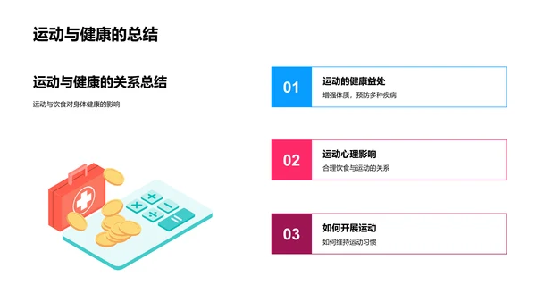 运动健康知识讲解PPT模板
