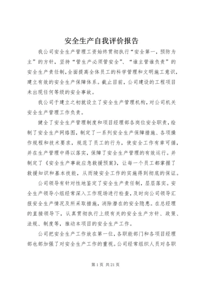 安全生产自我评价报告 (6).docx