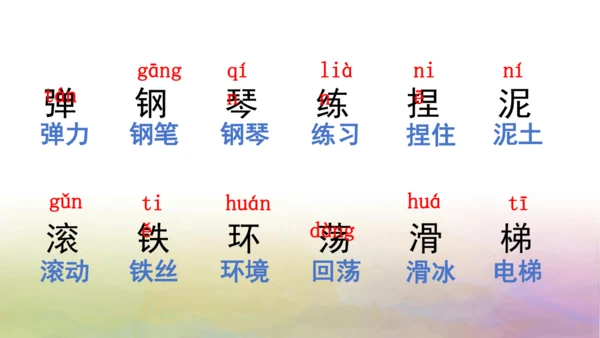 部编版二年级语文上册第三单元复习   课件