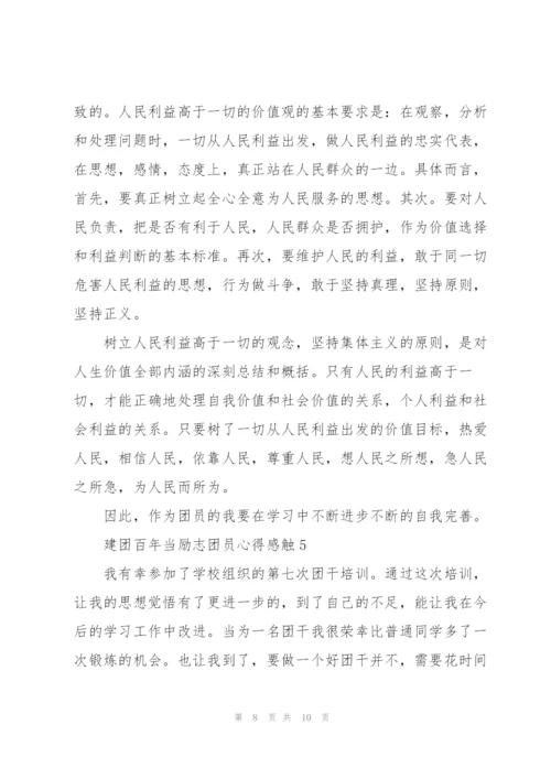 建团百年当励志团员心得感触2022.docx