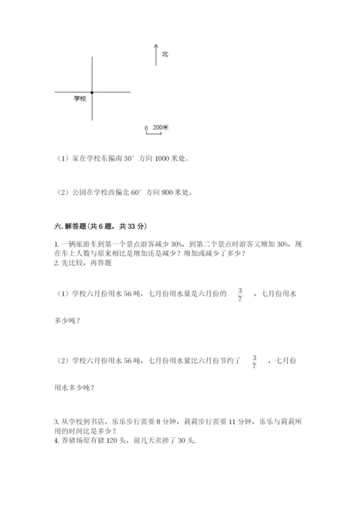 小学数学六年级上册期末测试卷精品（易错题）.docx
