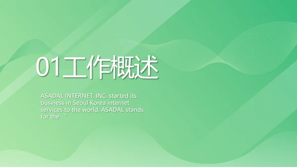 绿色医疗医药工作总结汇报动态PPT