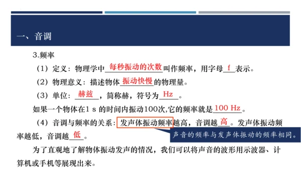 八年级物理上册同步精品备课一体化资源（人教版2024）2.2声音的特性（课件）41页ppt