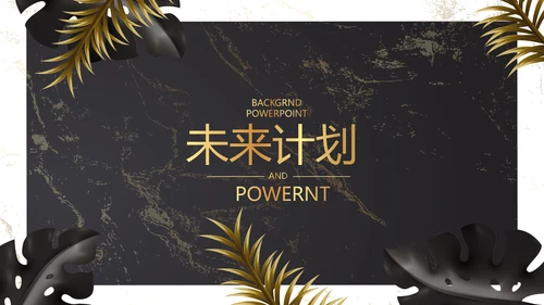 黑色炫彩室内装饰设计动态PPT