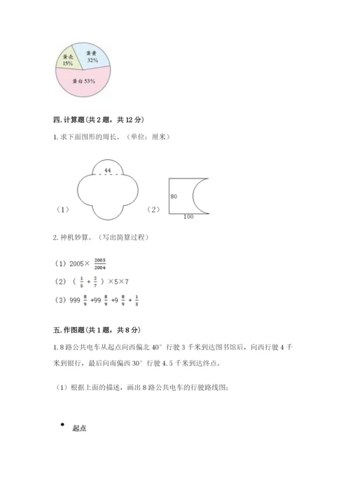 人教版六年级上册数学期末测试卷（完整版）word版.docx