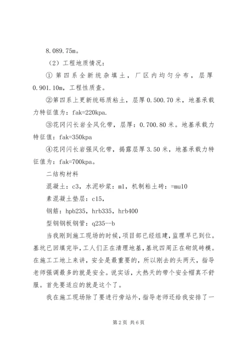 大学生监理工作实习报告范文.docx