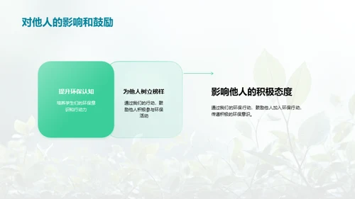 绿色行动在班级