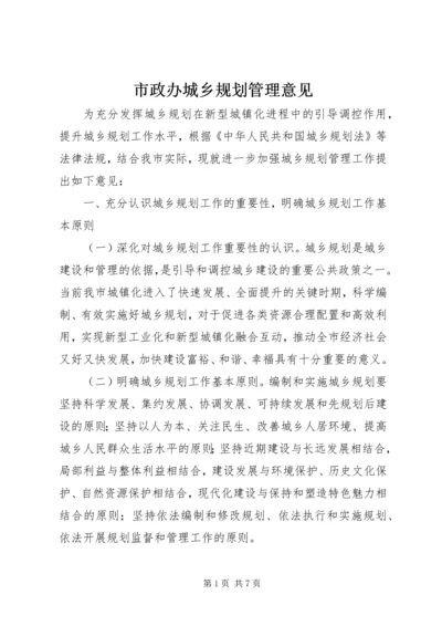 市政办城乡规划管理意见 (3).docx