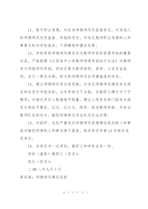 师德师风建设目标责任制度.docx