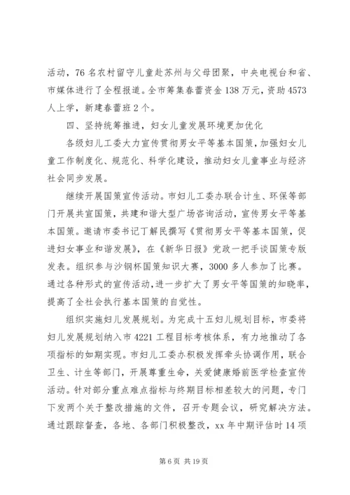 在市妇联会议上的工作报告 (8).docx