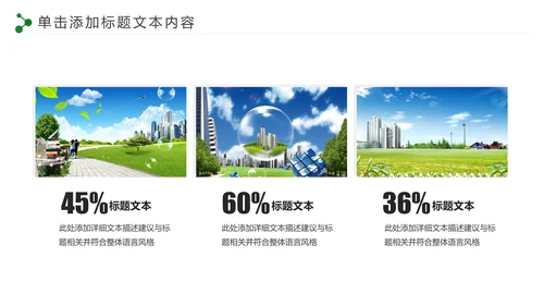 低碳环保绿色城市生态文明建设PPT模板