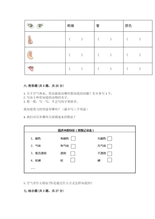 教科版小学科学一年级下册期末测试卷有完整答案.docx