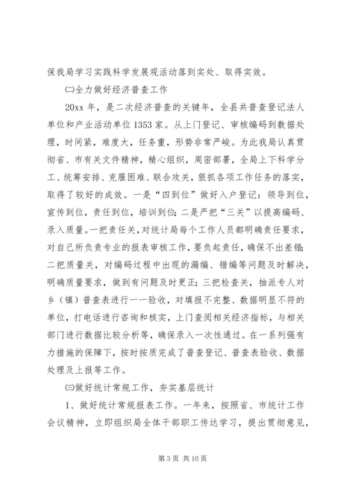 统计局年度工作总结及工作计划 (2).docx