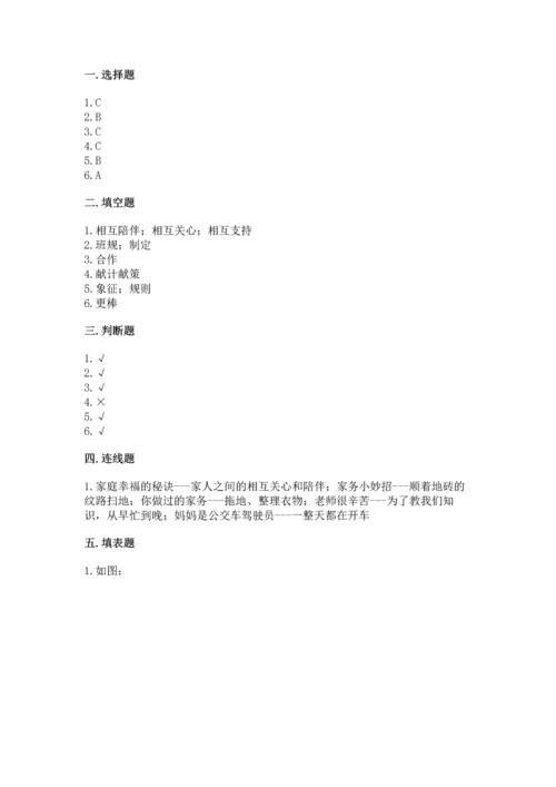 部编版道德与法治四年级上册期中测试卷及参考答案【完整版】.docx