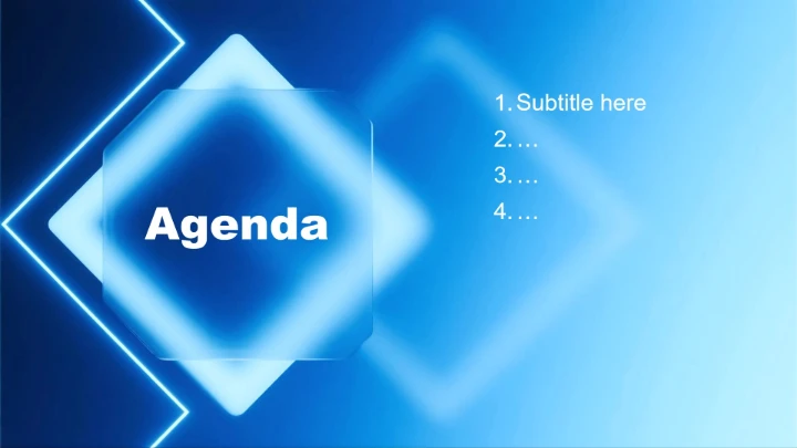 蓝色科技风大学生职业发展规划书PPT主题模板