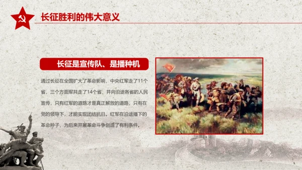 学习红军长征PPT模板80周年党课