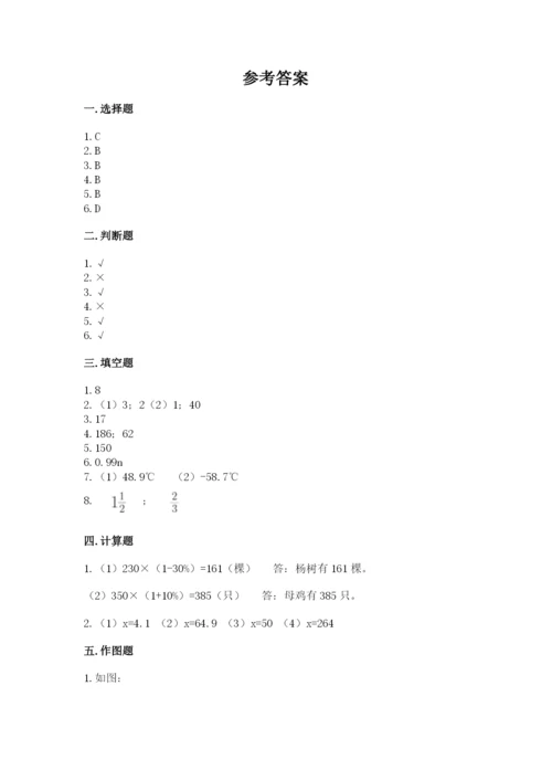 大同市广灵县六年级下册数学期末测试卷精编.docx