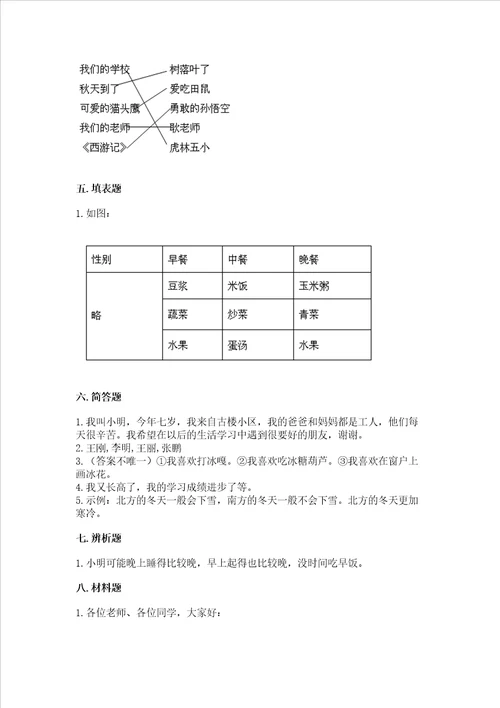 部编版一年级上册道德与法治期末测试卷精品精选题