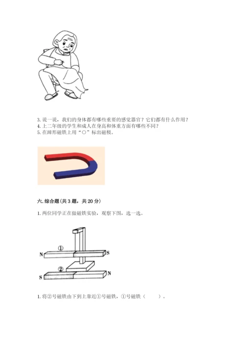 教科版二年级下册科学期末测试卷附答案（考试直接用）.docx