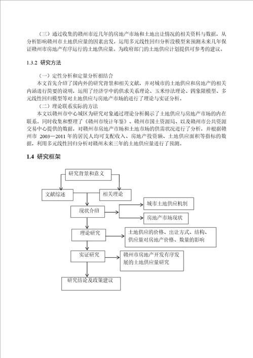 城市土地供应与房地产市场的关系研究以赣州市为例