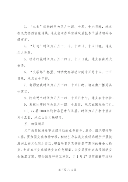 某县春节文化娱乐活动方案.docx