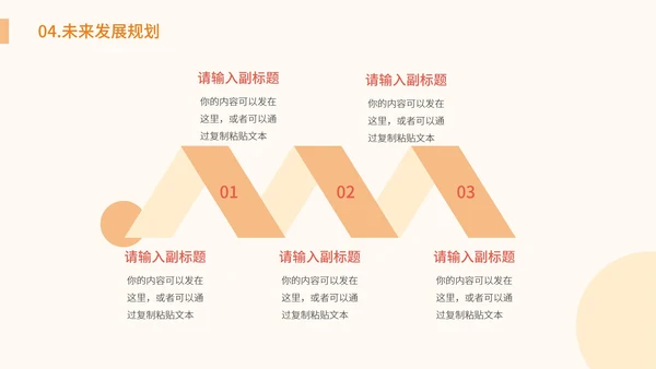 橙色卡通插画商业运营计划PPT模板
