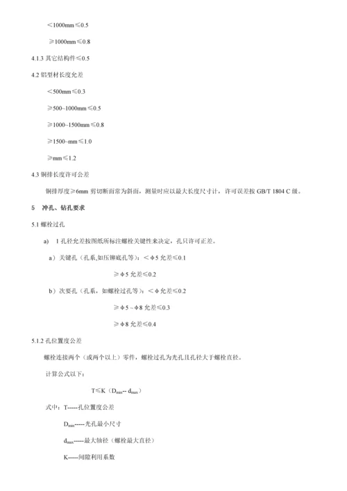 钣金工艺师的经验手册模板.docx