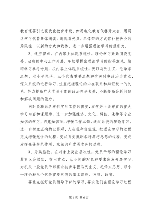机关党员干部理论学习中存在的问题及对策 (2).docx