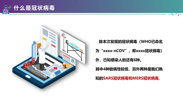 医疗护理疫情肺炎新型冠状病毒课件PPT模板