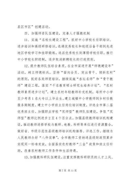 市教育局提升办学水平工作计划.docx