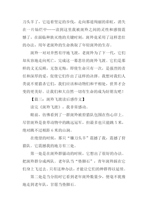 斑羚飞渡读后感300字.docx