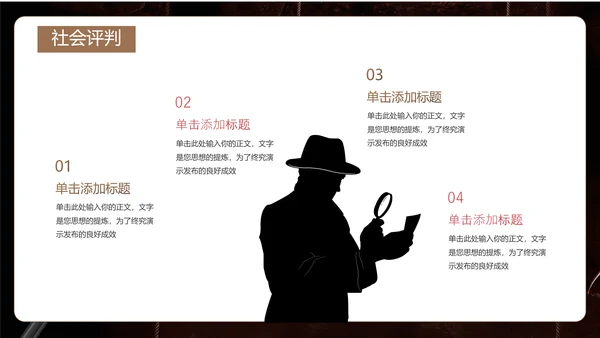剧本杀游戏介绍PPT模板